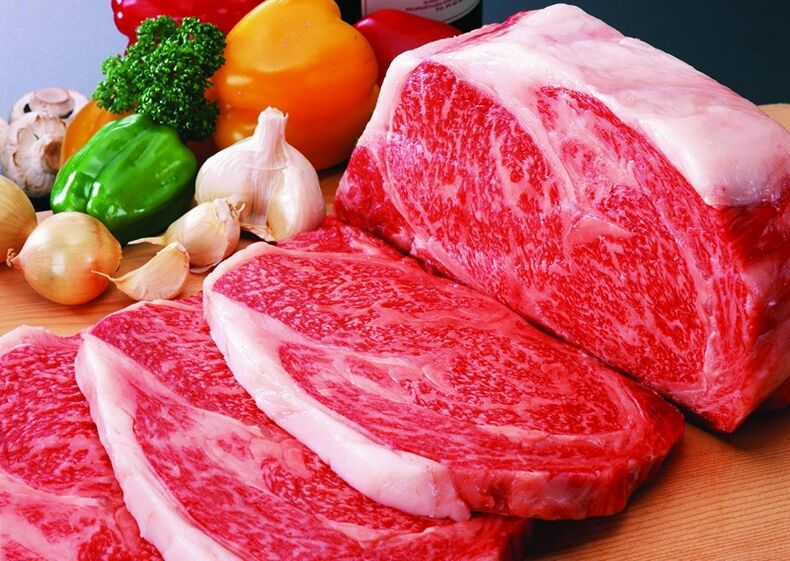 marmoriertes Fleisch für Potenz